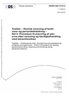 DANSK DS/EN ISO 3175-2