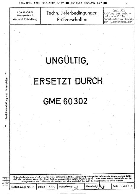 GME OPEL 302