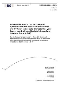 DANSK DS/EN 61169-54