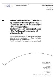 DANSK DS/EN 13395-4