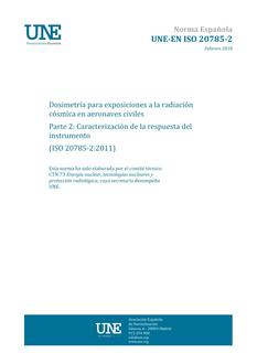 AENOR UNE-EN ISO 20785-2