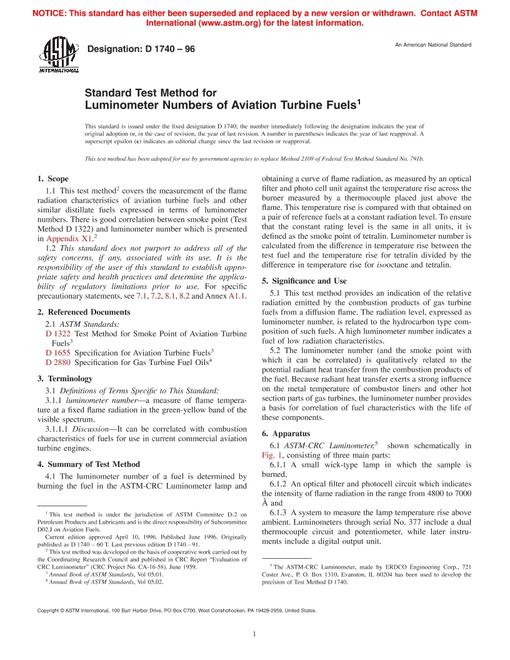ASTM D1740-96