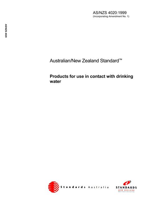 AS/NZS 4020:1999