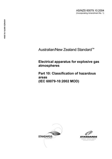 AS/NZS 60079.10:2004