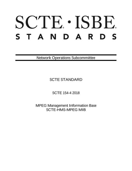 SCTE 154-4 2018