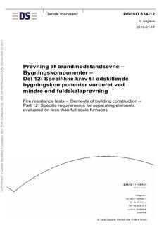DANSK DS/ISO 834-12