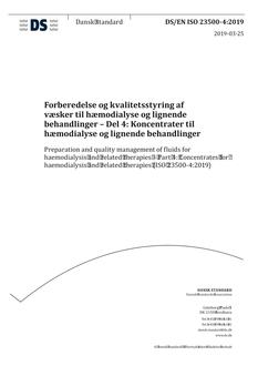 DANSK DS/EN ISO 23500-4