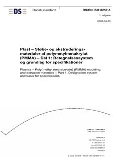 DANSK DS/EN ISO 8257-1