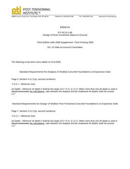 PTI DC10.1 ERTA
