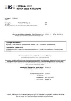 DANSK DSF/EN 13230-4/PRA1