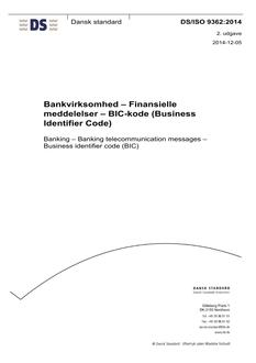 DANSK DS/ISO 9362
