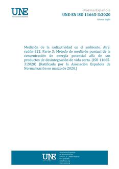 AENOR UNE-EN ISO 11665-3