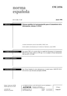 AENOR UNE 21516