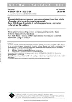 CEI EN IEC 61300-2-38