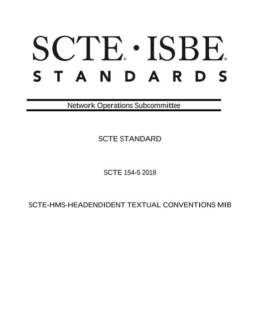 SCTE 154-5 2018