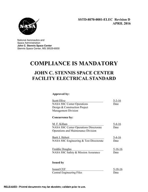 NASA SSTD-8070-0081-ELEC Rev. D