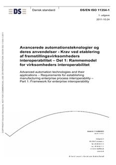 DANSK DS/EN ISO 11354-1