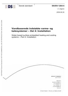 DANSK DS/EN 1264-4