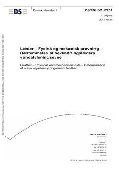 DANSK DS/EN ISO 17231