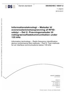 DANSK DS/ISO/IEC 18047-2