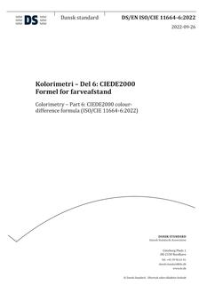 DANSK DS/EN ISO/CIE 11664-6