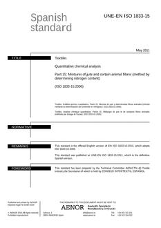 AENOR UNE-EN ISO 1833-15