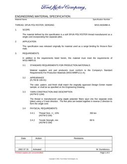 FORD WSS-M15H66-A