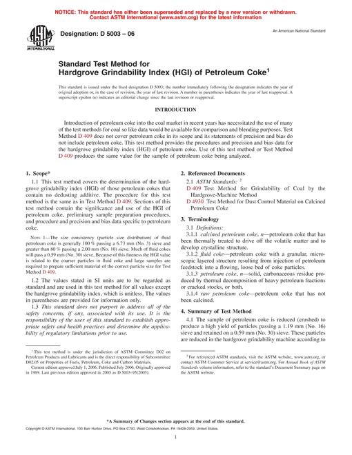 ASTM D5003-06