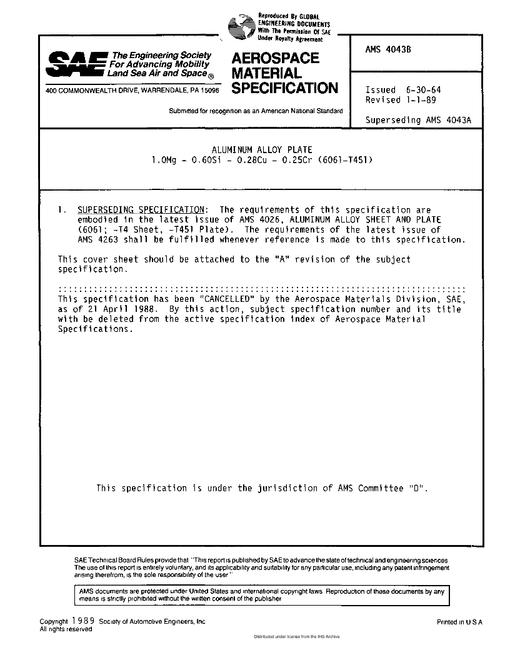 SAE AMS4043B