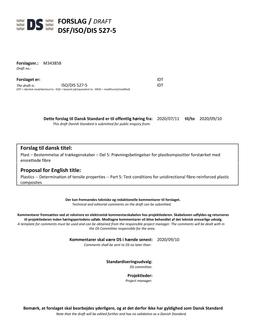 DANSK DSF/ISO/DIS 527-5