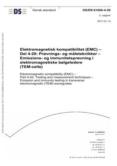 DANSK DS/EN 61000-4-20