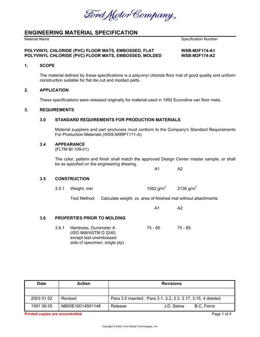 FORD WSB-M2F174-A2