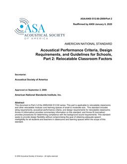 ASA S12.60-2009/Part 2 (R2024)