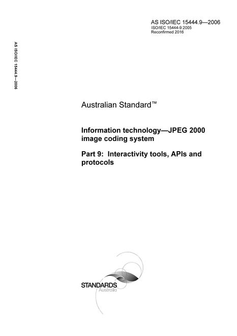 AS ISO IEC 15444.9-2006