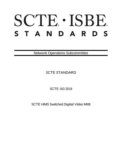 SCTE 163 2018