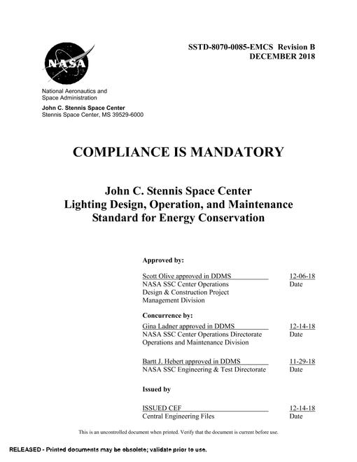 NASA SSTD-8070-0085-EMCS Rev. B