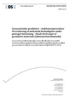 DANSK DS/EN ISO 10722