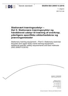 DANSK DS/EN ISO 20957-5