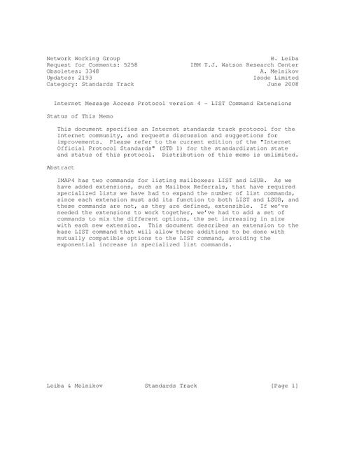 IETF RFC 5258