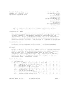 IETF RFC 3640