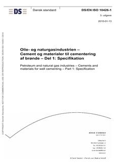 DANSK DS/EN ISO 10426-1