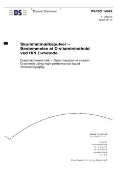 DANSK DS/ISO 14892