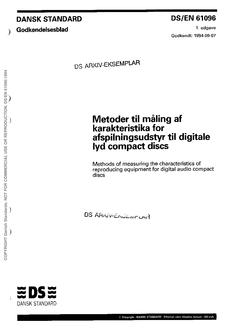 DANSK DS/EN 61096
