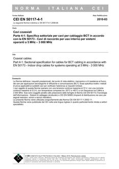 CEI EN 50117-4-1