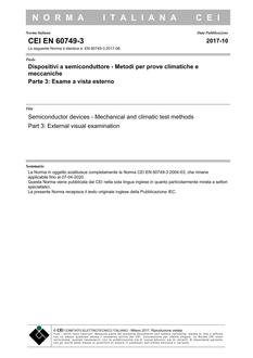 CEI EN 60749-3