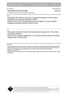 CEI EN 61754-20-100