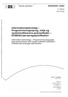 DANSK DS/ISO/IEC 16262