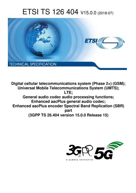 ETSI TS 126 404
