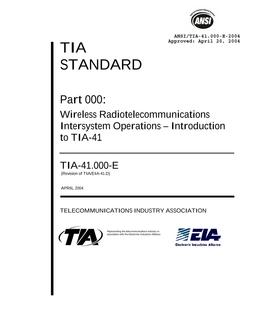 TIA ANSI/TIA-41.000-E