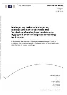 DANSK DS/CEN/TS 16359
